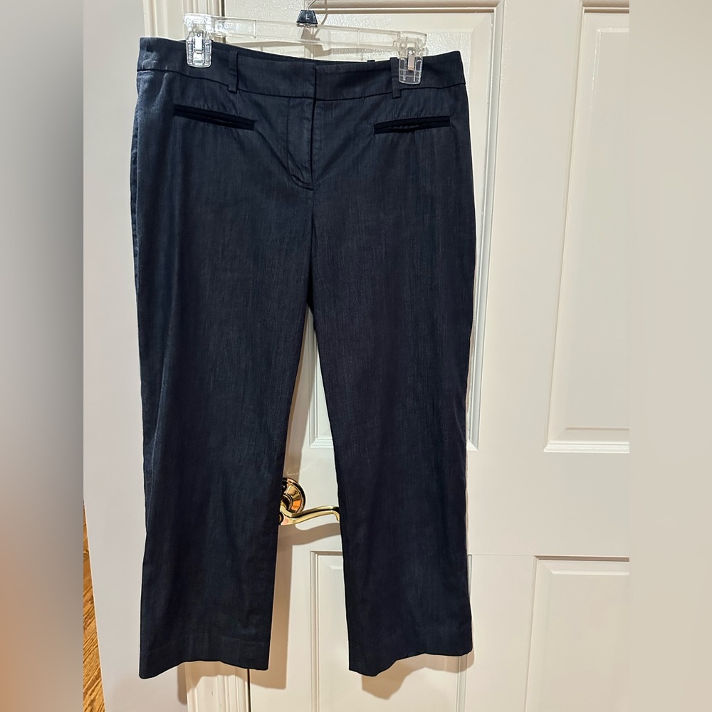 LOFT Blue Straight-Leg Pants